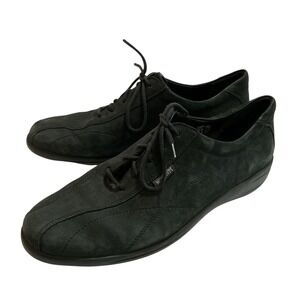 Mephisto Cool-Air Cuir Black Suede‎ Lace Up Shoes Womens Size 10 Comfort